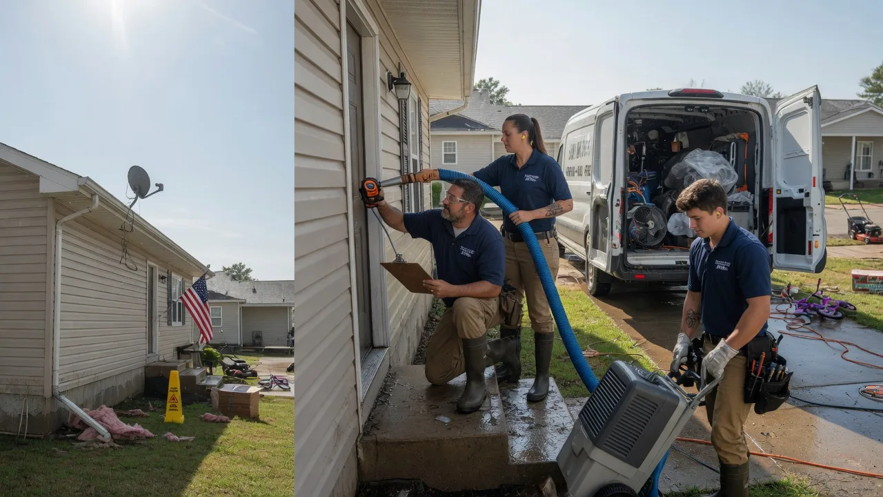 Ceiling Water Damage Restoration in Laura, IL near me